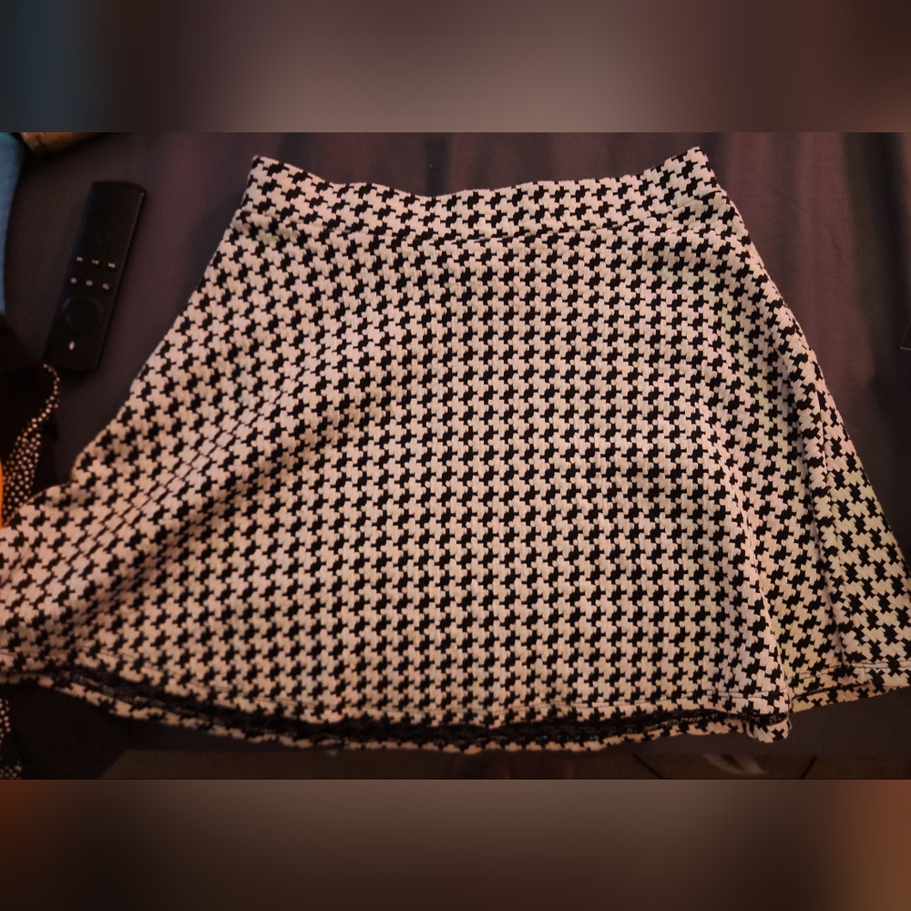Y2k Never Worn-Rue21 Houndstooth Mini Skirt.